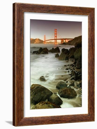 Baker Beach and the Golden Gate Bridge-Vincent James-Framed Photographic Print