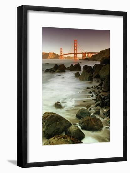 Baker Beach and the Golden Gate Bridge-Vincent James-Framed Photographic Print