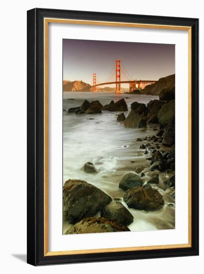 Baker Beach and the Golden Gate Bridge-Vincent James-Framed Photographic Print