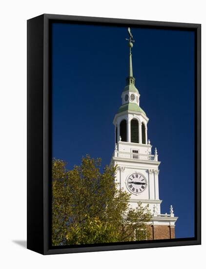 Baker Hall on the Dartmouth College Green in Hanover, New Hampshire, USA-Jerry & Marcy Monkman-Framed Premier Image Canvas