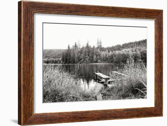 Baker Lake Dock-Dana Styber-Framed Photographic Print