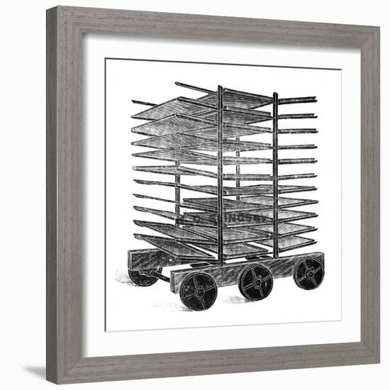 Baker's Double Rack Truck-null-Framed Art Print