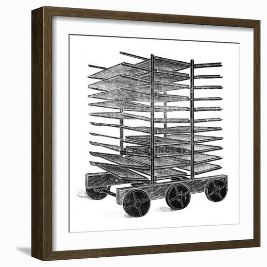 Baker's Double Rack Truck-null-Framed Art Print