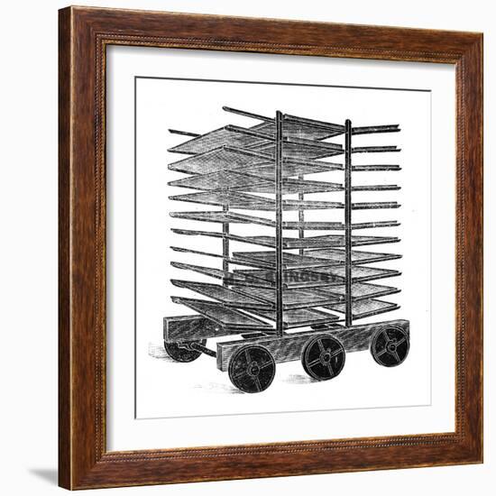 Baker's Double Rack Truck-null-Framed Art Print
