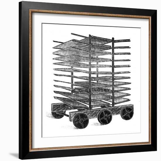 Baker's Double Rack Truck-null-Framed Art Print