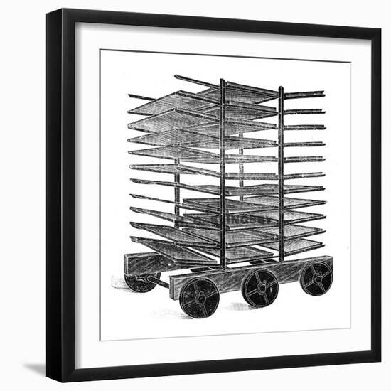 Baker's Double Rack Truck-null-Framed Art Print