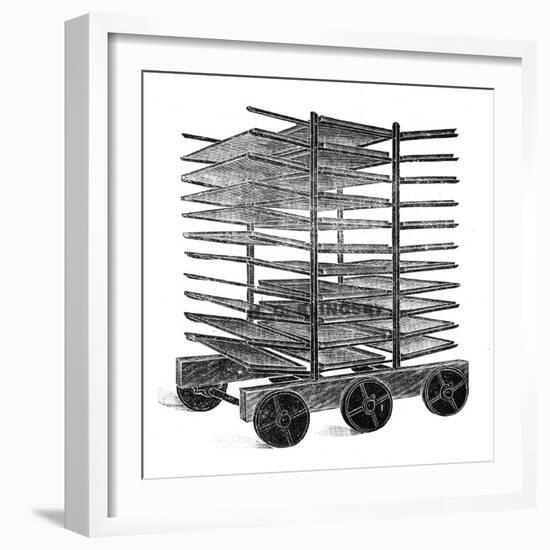 Baker's Double Rack Truck-null-Framed Art Print