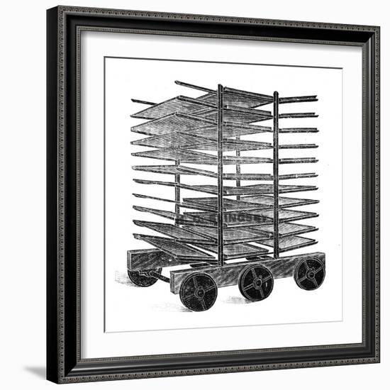 Baker's Double Rack Truck-null-Framed Art Print