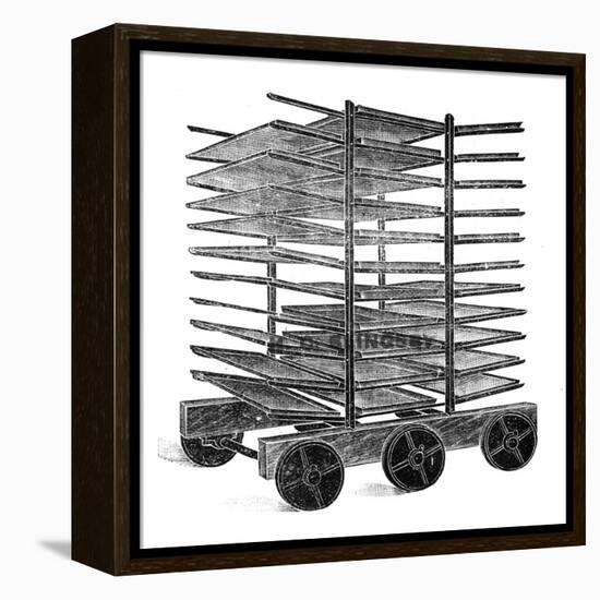 Baker's Double Rack Truck-null-Framed Stretched Canvas