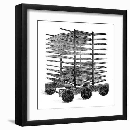 Baker's Double Rack Truck-null-Framed Art Print