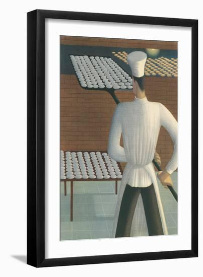Baker with Tray of Cookies-null-Framed Premium Giclee Print