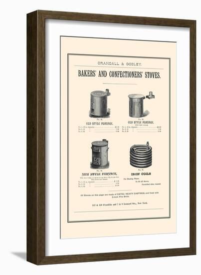 Bakers and Confectioner's Stoves-null-Framed Art Print