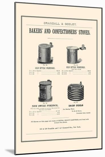 Bakers and Confectioner's Stoves-null-Mounted Art Print