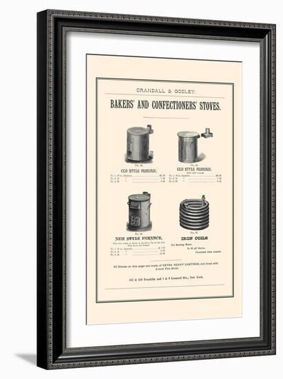 Bakers and Confectioner's Stoves-null-Framed Art Print
