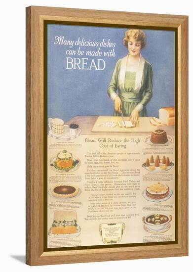 Bakers Bread, USA, 1910-null-Framed Premier Image Canvas
