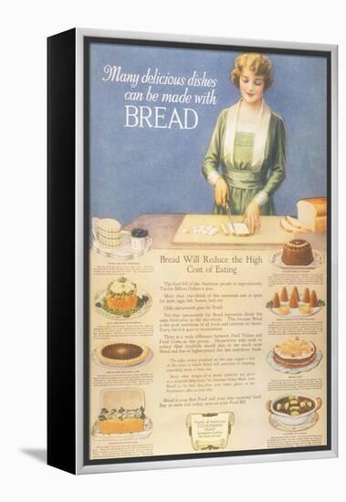 Bakers Bread, USA, 1910-null-Framed Premier Image Canvas