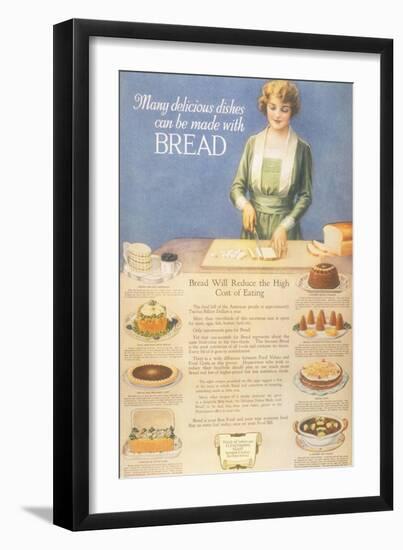 Bakers Bread, USA, 1910-null-Framed Giclee Print