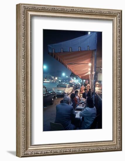 Bakery and Cafe Called Pupi's on Sunset Strip, Los Angeles, California, 1959-Ralph Crane-Framed Photographic Print