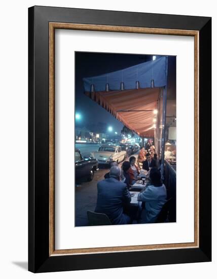 Bakery and Cafe Called Pupi's on Sunset Strip, Los Angeles, California, 1959-Ralph Crane-Framed Photographic Print