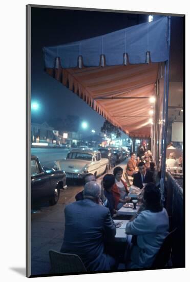 Bakery and Cafe Called Pupi's on Sunset Strip, Los Angeles, California, 1959-Ralph Crane-Mounted Photographic Print