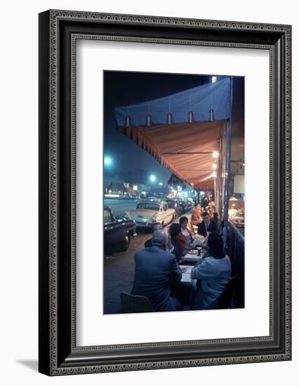 Bakery and Cafe Called Pupi's on Sunset Strip, Los Angeles, California, 1959-Ralph Crane-Framed Photographic Print