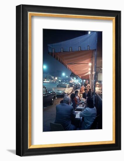 Bakery and Cafe Called Pupi's on Sunset Strip, Los Angeles, California, 1959-Ralph Crane-Framed Photographic Print