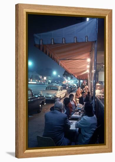 Bakery and Cafe Called Pupi's on Sunset Strip, Los Angeles, California, 1959-Ralph Crane-Framed Premier Image Canvas