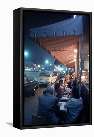 Bakery and Cafe Called Pupi's on Sunset Strip, Los Angeles, California, 1959-Ralph Crane-Framed Premier Image Canvas