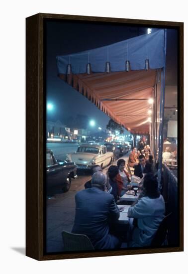 Bakery and Cafe Called Pupi's on Sunset Strip, Los Angeles, California, 1959-Ralph Crane-Framed Premier Image Canvas