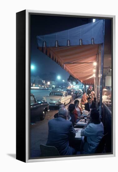 Bakery and Cafe Called Pupi's on Sunset Strip, Los Angeles, California, 1959-Ralph Crane-Framed Premier Image Canvas