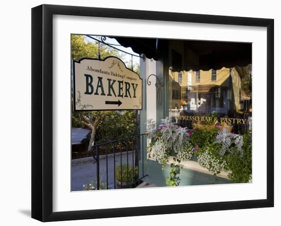 Bakery at Mill Falls Marketplace in Meredith, New Hampshire-Jerry & Marcy Monkman-Framed Photographic Print