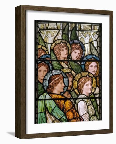 Bakewell, All Saints, Holiday Workshop, Henry Holiday, the Lamb of God, Adoring Saints, 1893-Henry Holiday-Framed Giclee Print