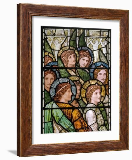 Bakewell, All Saints, Holiday Workshop, Henry Holiday, the Lamb of God, Adoring Saints, 1893-Henry Holiday-Framed Giclee Print