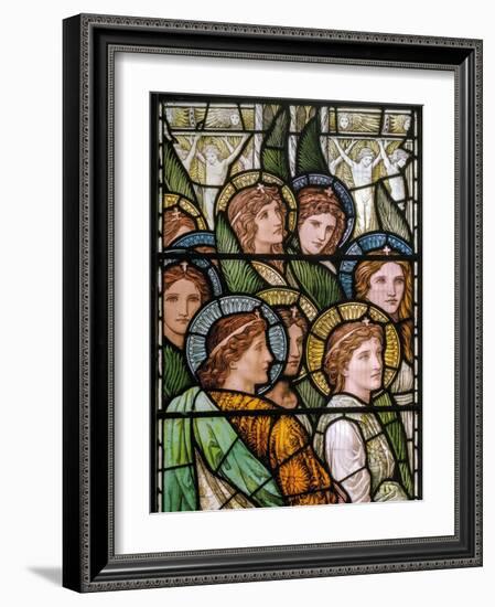 Bakewell, All Saints, Holiday Workshop, Henry Holiday, the Lamb of God, Adoring Saints, 1893-Henry Holiday-Framed Giclee Print