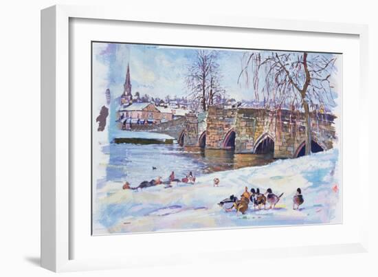 Bakewell Bridge, 1998-Martin Decent-Framed Giclee Print