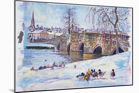 Bakewell Bridge, 1998-Martin Decent-Mounted Giclee Print