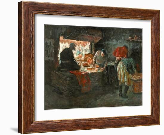 Baking Flat Bread-Zhang Yong Xu-Framed Giclee Print