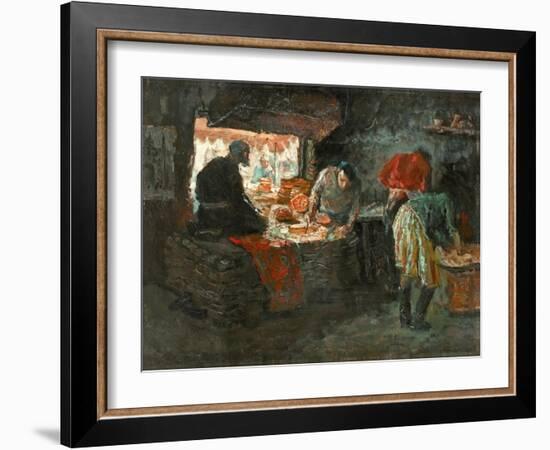 Baking Flat Bread-Zhang Yong Xu-Framed Giclee Print