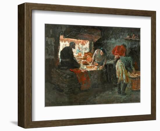 Baking Flat Bread-Zhang Yong Xu-Framed Giclee Print