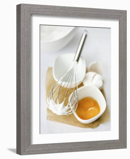 Baking Ingredients (Egg Yolk and Beaten Egg White)-Ira Leoni-Framed Photographic Print