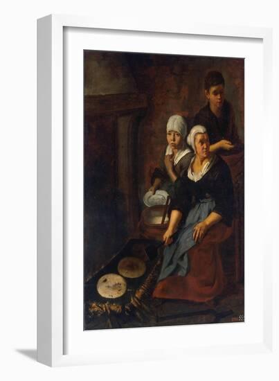 Baking of Flat Cakes, 1645-1648-Bartolome Esteban Murillo-Framed Giclee Print