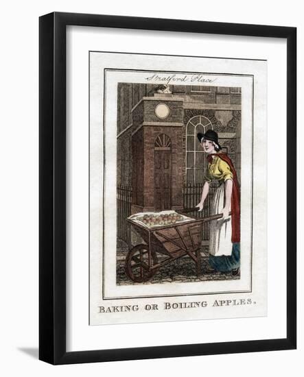 Baking or Boiling Apples, Stratford Place, London, 1805-null-Framed Giclee Print