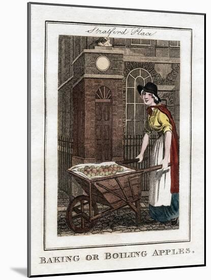 Baking or Boiling Apples, Stratford Place, London, 1805-null-Mounted Giclee Print