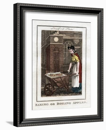 Baking or Boiling Apples, Stratford Place, London, 1805-null-Framed Giclee Print