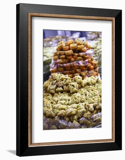 Baklava, an Arab Sweet Pastry at a Shop in the Old City, Jerusalem, Israel, Middle East-Yadid Levy-Framed Photographic Print