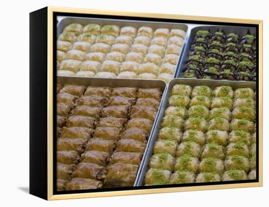 Baklava for Sale, Istanbul, Turkey, Europe-Martin Child-Framed Premier Image Canvas