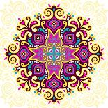 Flower Mandala-Baksiabat-Art Print