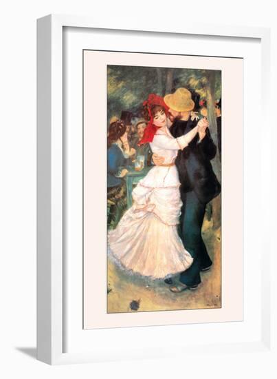 Bal a Bougival-Pierre-Auguste Renoir-Framed Art Print