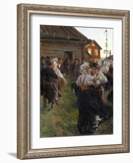 Bal D'ete - Midsummer Dance - Zorn, Anders Leonard (1860-1920) - 1897 - Oil on Canvas - 140X98 - Na-Anders Leonard Zorn-Framed Giclee Print