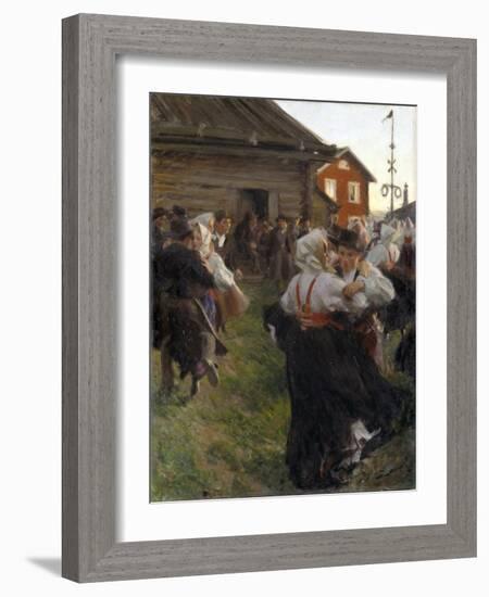 Bal D'ete - Midsummer Dance - Zorn, Anders Leonard (1860-1920) - 1897 - Oil on Canvas - 140X98 - Na-Anders Leonard Zorn-Framed Giclee Print